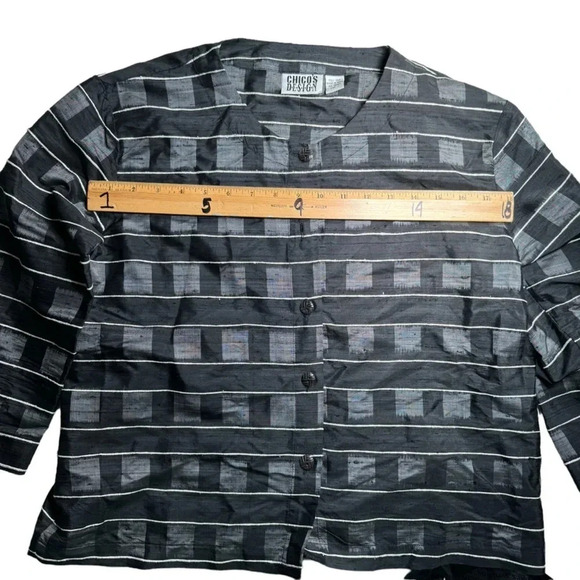 Chico’s Design 100% Silk 3/4 sleeve lightweight jacket - Picture 5 of 6